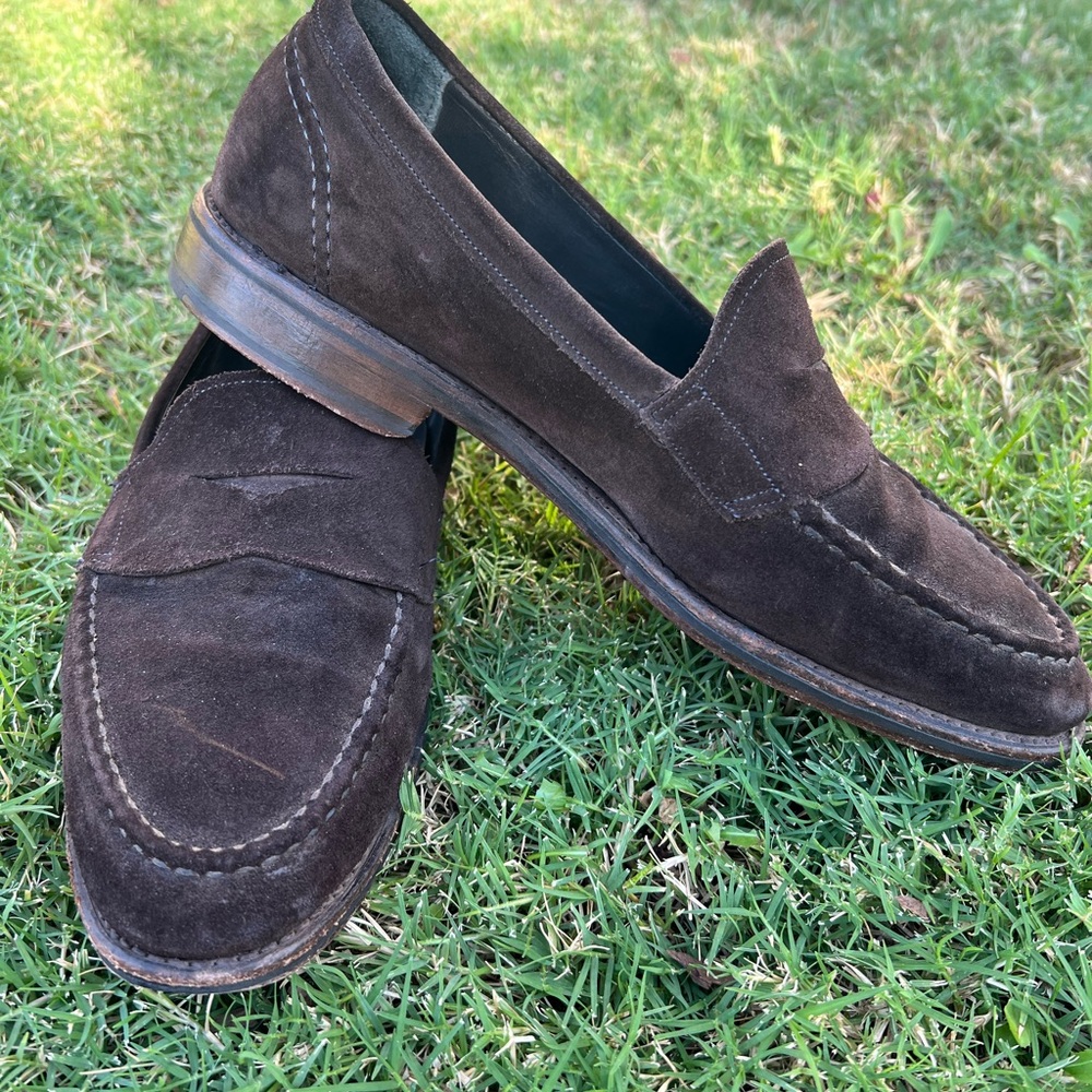 Men's Brown Suede Loafers